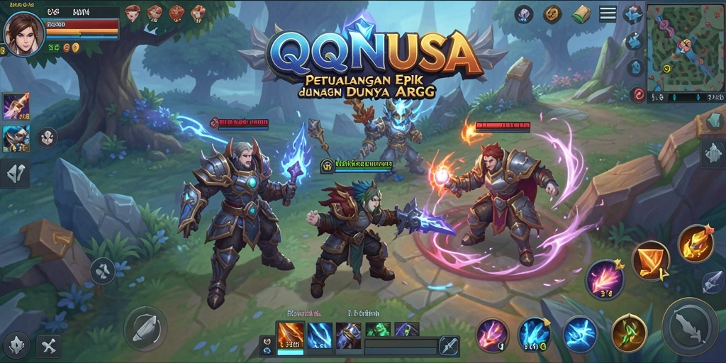 Gameplay QQNUSA yang penuh aksi dan petualangan di dunia fantasi.